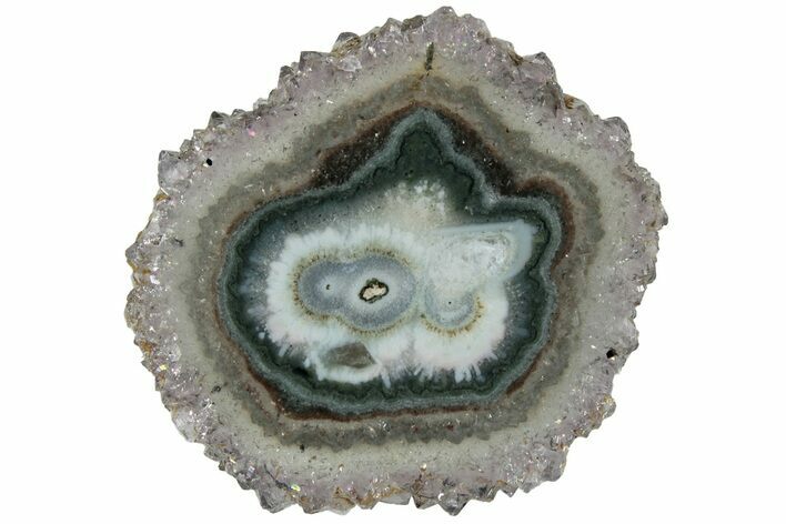 Amethyst Stalactite Slice - Uruguay #187024